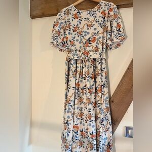 Sézane Floral Print Midi Length Dress Size: S | US4, FR36
